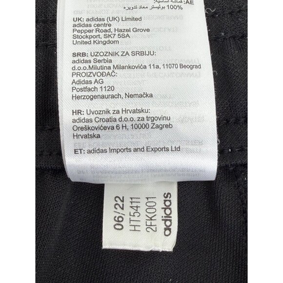 Adidas Black Striped Zip Ankle Cargo Pocket Jogger Pants S| Athleisure Sporty - Picture 15 of 15